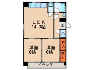 コンセール東山の物件間取画像